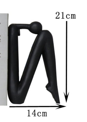Resin Abstract Character Bookend