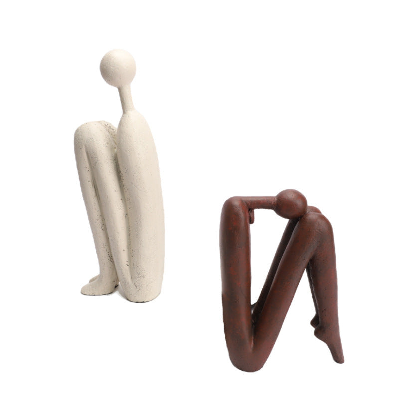 Resin Abstract Character Bookend