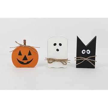 Set of 3 Halloween Holiday Table Decor, White: 4.8x8' Black: 4.5x8'