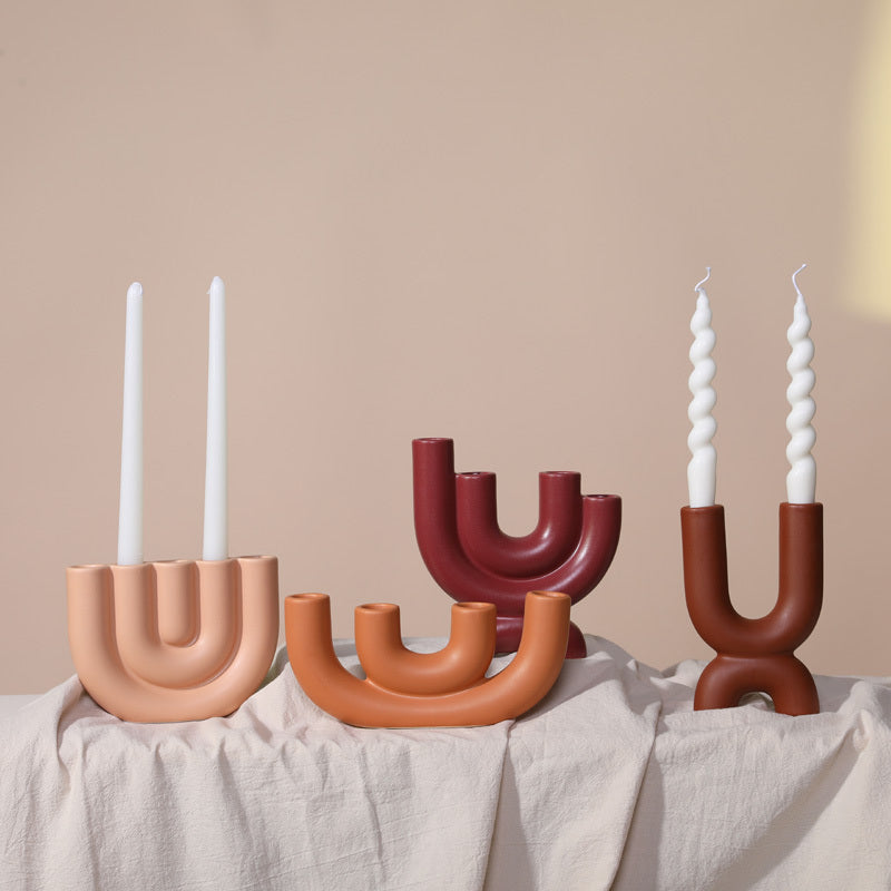 Ceramic Candlestick Holder