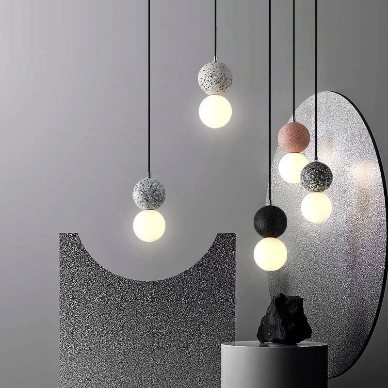 Modern Cement Terrazzo Chandelier